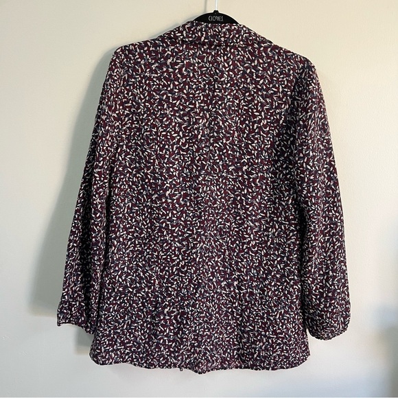 Tory Burch Cloque Drop Waist Silk Blend Tunic Top - Picture 10 of 14